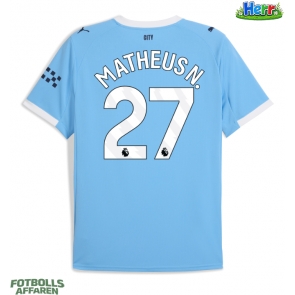 Manchester City Matheus Nunes #27 Hemmatröja 2025-26 Kortärmad